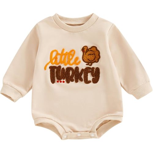 VISGOGO Newborn Infant Baby Boy Girls Oversized Romper Little Dude Sweater Onesie Coming Home Outfit Neutral Clothes