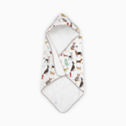 Little Unicorn Cotton Muslin & Terry Infant Hooded Towel - Woof