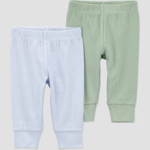 Carter's Just One You® Baby Boys' 2pk Pants - Blue/Green 6M