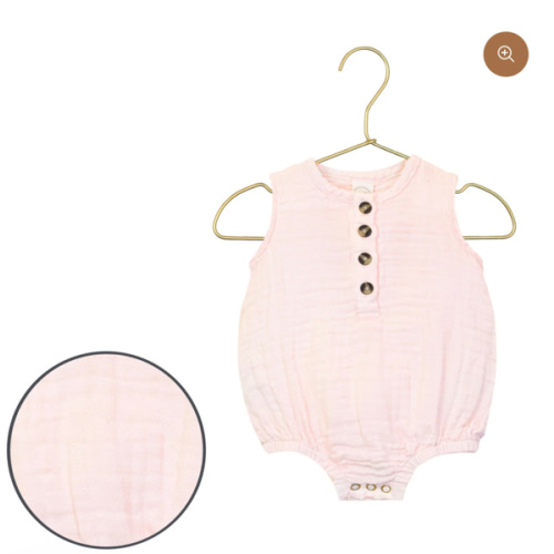 Cloud Muslin™ Bubble Romper - Blush
