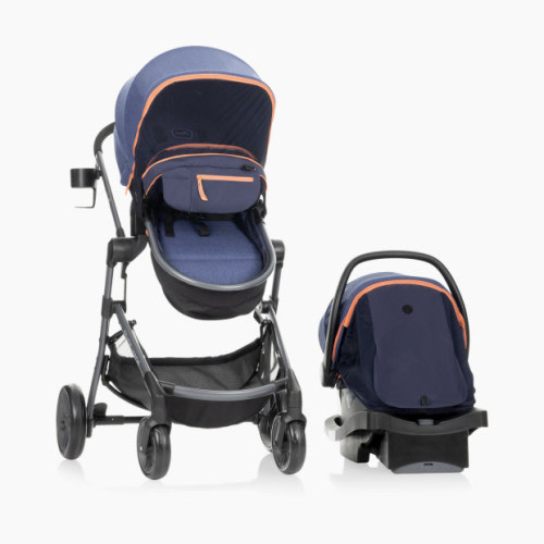 Pivot Vizor Travel System with LiteMax Infant Car Seat - Promenade Blue