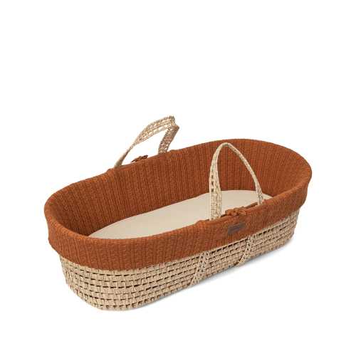 The Little Green Sheep Knitted Moses Basket and Mattress