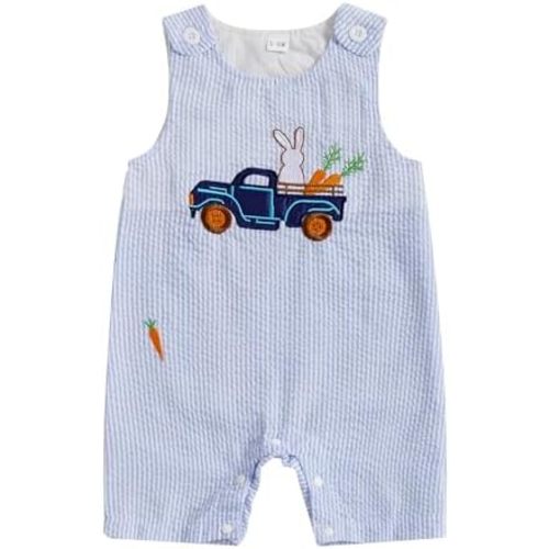 Newborn Baby Boy Girl Clothes Stripes Sleeveless Romper Infant Embroidery Bodysuit Cute Summer Spring Outfit