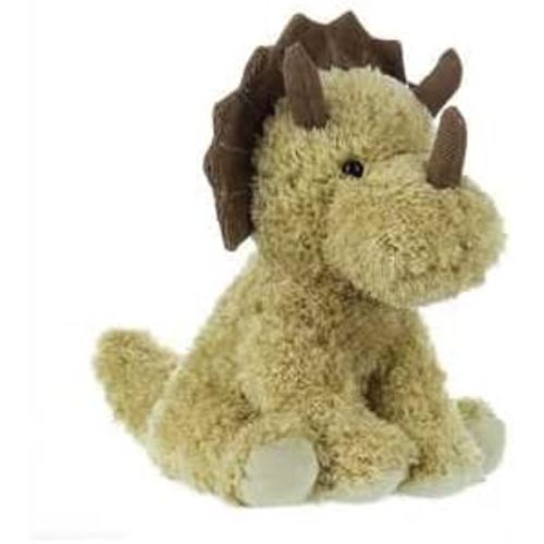 Apricot Lamb Toys Plush Green Dinosaur Triceratops Stuffed Animal Soft Cuddly Perfect for Child (Green Dino,9 Inches)