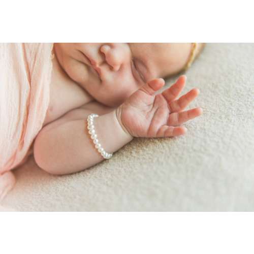 Baby Pearl Bracelet, Baby Bracelet Freshwater Pearls and Sterling Silver, Baby Keepsake Bracelet, Pearl Baby Bracelet, Newborn Bracelet