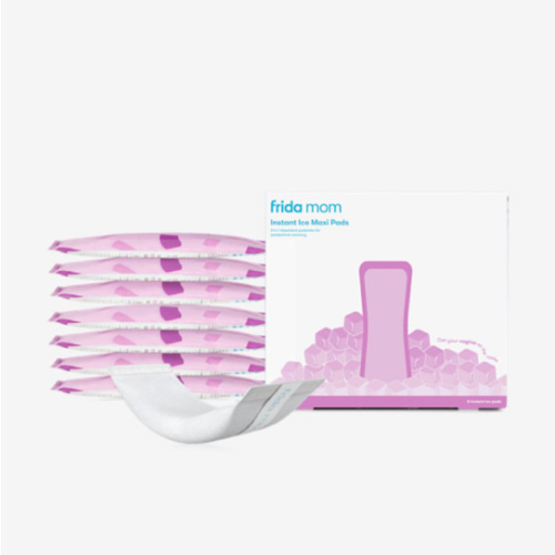 Frida Mom 2-in-1 Postpartum Pads, Absorbent Perineal Ice Maxi Pads, Instant Cold Therapy Packs and Maternity Pad in One