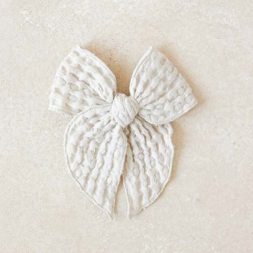 Fleur Bow Clip // Celeste