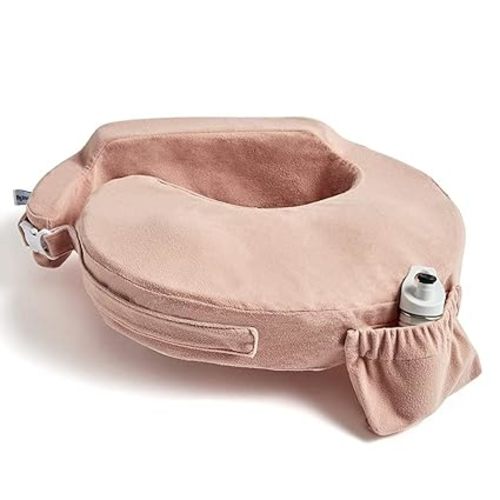 My Brest Friend Nursing Pillow - Deluxe - Soft Sand | Enhanced Ergonomic Design for Ultimate Breastfeeding Support for Mom & Baby - Adjustable Backrest and Handy Side Pocket