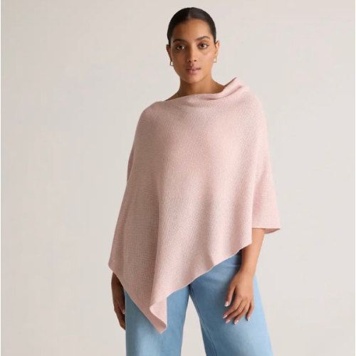 Lightweight Cotton Cashmere Nursing Shawl in Sugar Stone