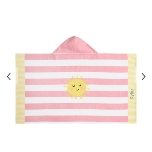 Rugby Stripe Sun Beach Hooded Towel UPF 50+