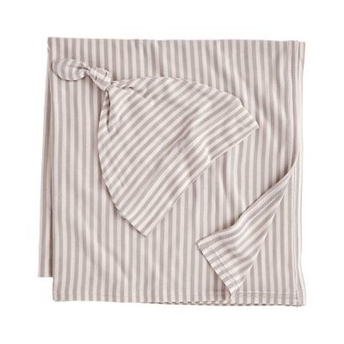 Baby Carter's 2-Piece Striped Swaddle Cap and Blanket Set