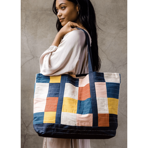 Anchal Checkered Tote