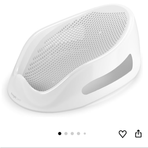 Angelcare Baby Bath Support (Gray) | Ideal for Babies Less Than 6 Months Old