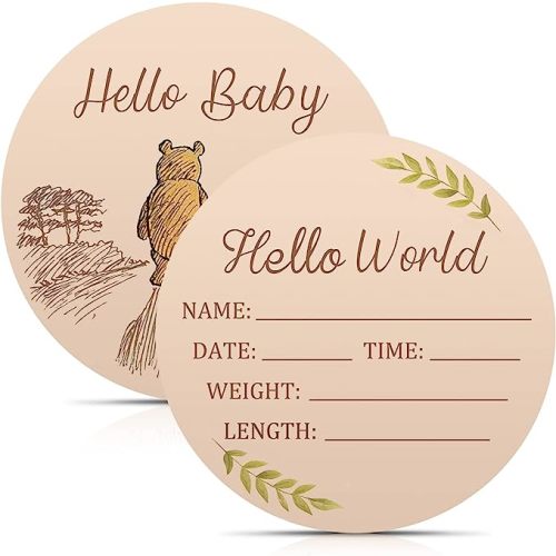 Baby Announcement Sign, Hello World Newborn Signs, Newborn Birth Announcement Sign, Baby Name Signs for Photo Prop, Nursery Gifts