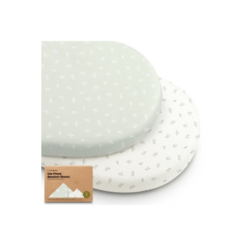 2-Pack Isla Fitted Bassinet Sheets