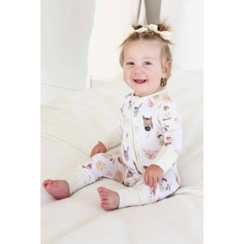 Barnyard Buddies Convertible Zip Romper
