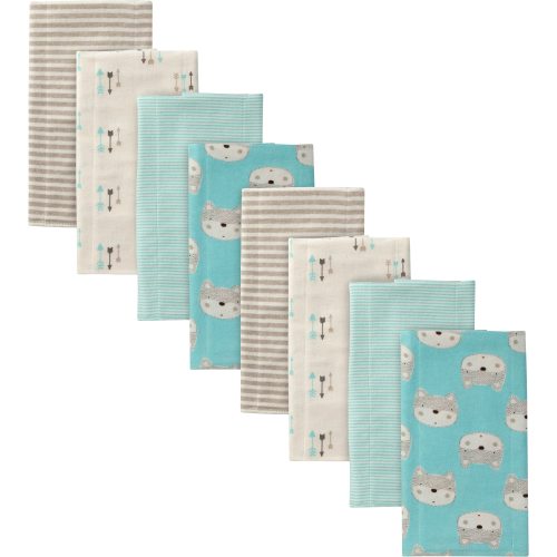 8-Pack Baby Boys Fox Flannel Burp Cloths
– Gerber Childrenswear