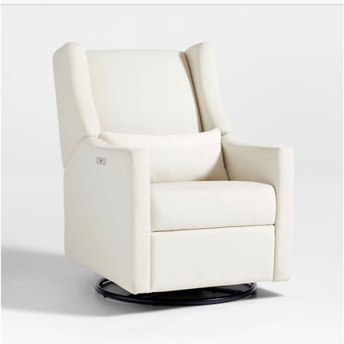 Babyletto Kiwi Cream Electronic Swivel Glider Power Recliner Nursery Chair