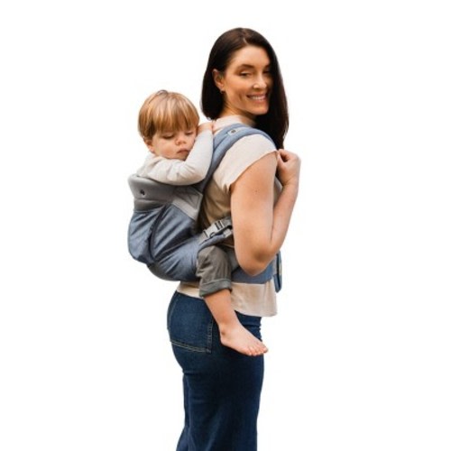 LILLEbaby Carryon Airflow DLX Baby Carrier - Chambray: Maximum Weight Capacity 60 lbs, Ventilated Fabric
