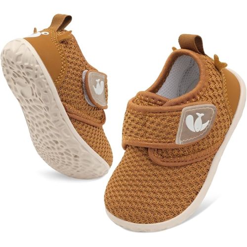 FEETCITY Baby Walking Shoes Barefoot Baby Shoes Infant Sneakers Newborn Crib Shoe Lightweight Flexible Slip On Shoe