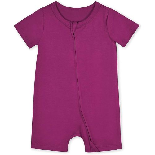 Gerber Unisex Baby Buttery Soft Short Sleeve Romper with Viscose Made from Eucalyptus