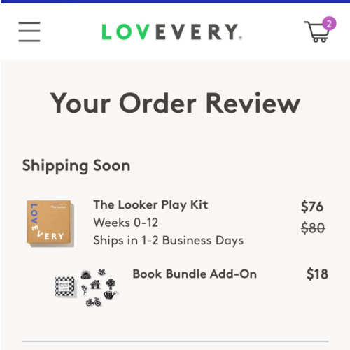 Lovevery | Learning Through Play for Your Child's Developing Brain subscription0-12 month + baby book $282