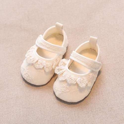 Infant Baby Girls Shoes Non-Slip Soft Soled Lace Bowknot Flats Toddler First Walker Spring Autumn Princess Shoes | SHEIN USA