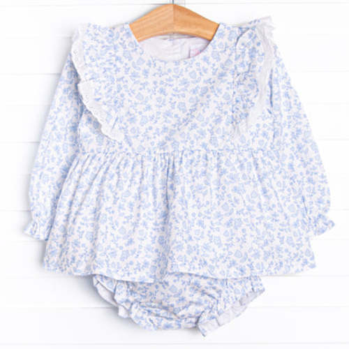 Blue Willow Diaper Set, Blue – Stitchy Fish