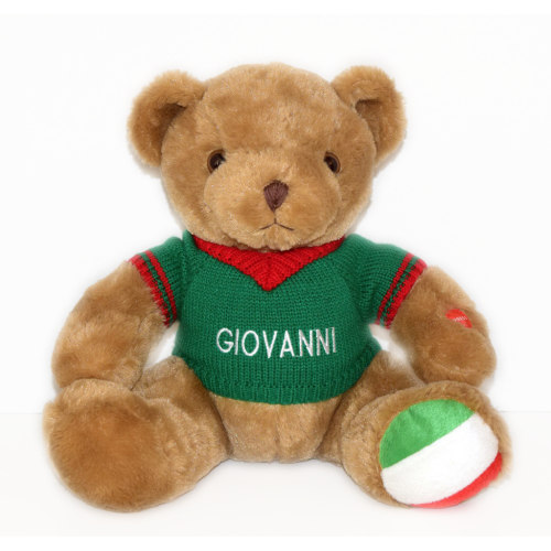 Giovanni Italian Talking Plush Bear | Italian Language Toy for Kids – Italian Children's Market