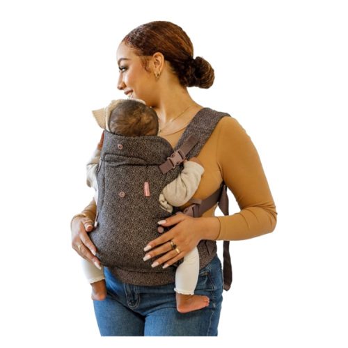 Infantino Flip 4-in-1 Convertible Baby Carrier, Adjustable, Ergonomic Babywearing, Registry Essential, Baby Carrier for Newborn to Toddler, Leopard