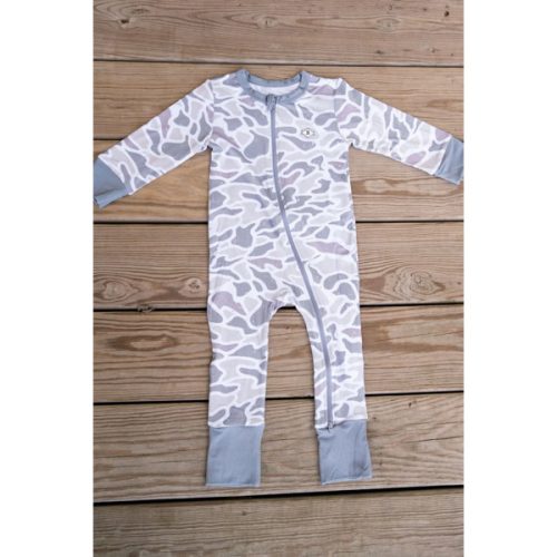 Baby Zip Up - White Camo – BURLEBO