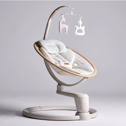 HARPPA Weddell Signature | Eye-Level Electric Baby Swing for Newborns, Gentle Soothing & Parent Bonding