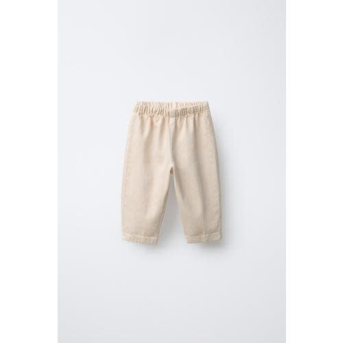 TWILL BAGGY PANTS - Ecru | ZARA United States