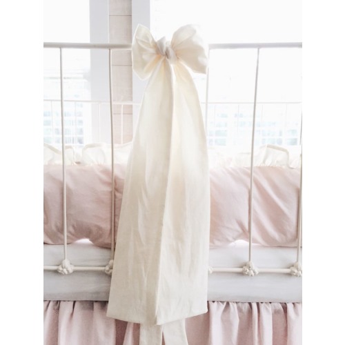 Ivory Large Crib Bow | High Cotton Textile