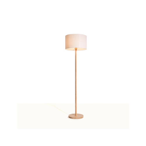 Carter Wood Floor Lamp - Wood - One Size