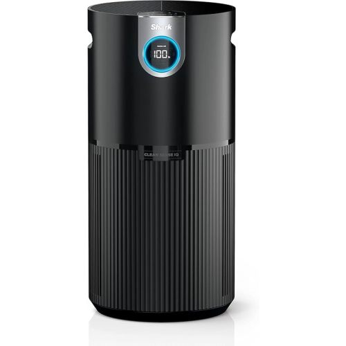 Shark Air Purifier MAX with NanoSeal HEPA, Clean Sense IQ, Odor Lock, Filters up to 1200 Sq. Ft. and 99.98% of Airborne Particles, 0.1–0.2 Microns, Grey, HP202 (Renewed)