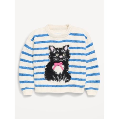 SoSoft Long-Sleeve Graphic Sweater for Toddler Girls