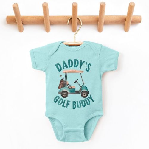 The Juniper Shop Daddy's Golf Buddy Baby Short Sleeve Bodysuit