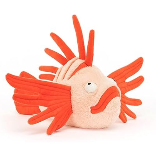 Jellycat Lois Lionfish Stuffed Animal, 10 inches - Ocean & Sea Plush Toy - Classic Children's Gift