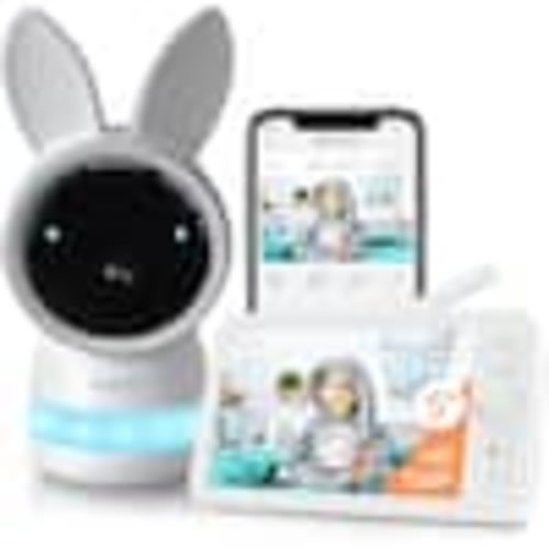 ARENTI 2K Ultra HD WiFi Smart Baby Monitor, 5 in. Color Display, Night Vision, Cry Detection, Motion Detection AInanny