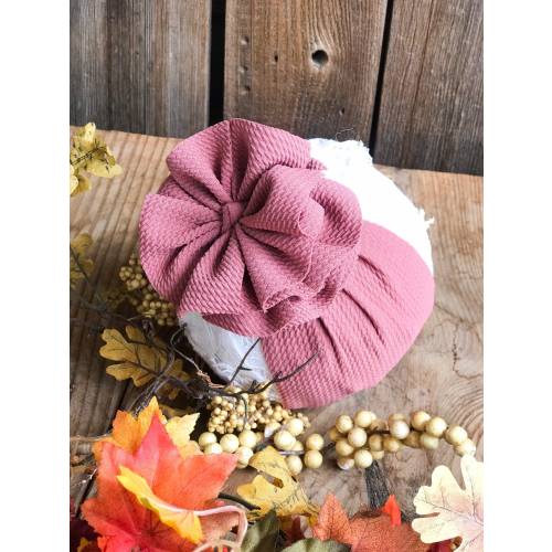 Dusty Pink Messy Baby Headwrap, Toddler Messy Piggies, Mauve Pink Baby Bow, Baby Head Wraps, Newborn Headwraps, Baby Newborn Headbands