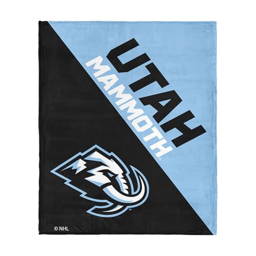 Northwest NHL Silk Touch Throw Blanket, Ultra Soft Plush Polyester, Lightweight Warm Decorative Fan Gift, 46 x 60 in