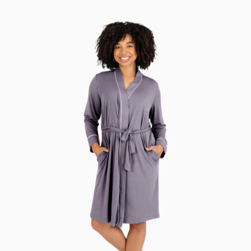 Clea Bamboo Robe - Granite