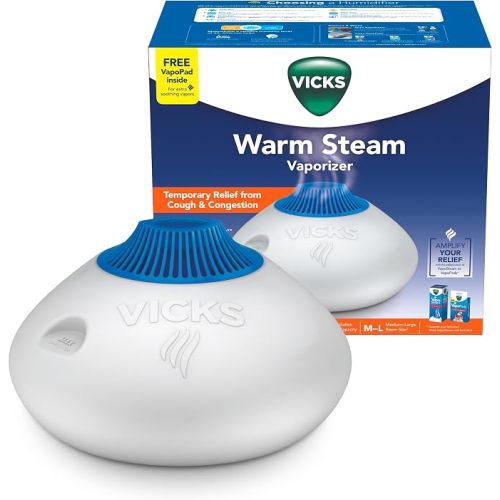 Vicks Warm Steam Vaporizer Humidifier for Medium and Large Rooms, 1.5 Gal