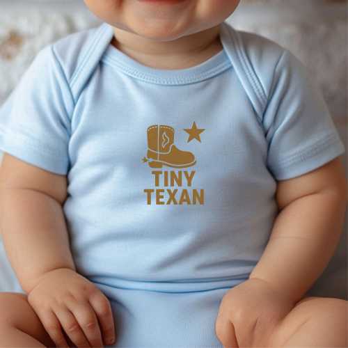 Tiny Texan Baby Bodysuit: Western Newborn Outfit, Soft 100% Cotton