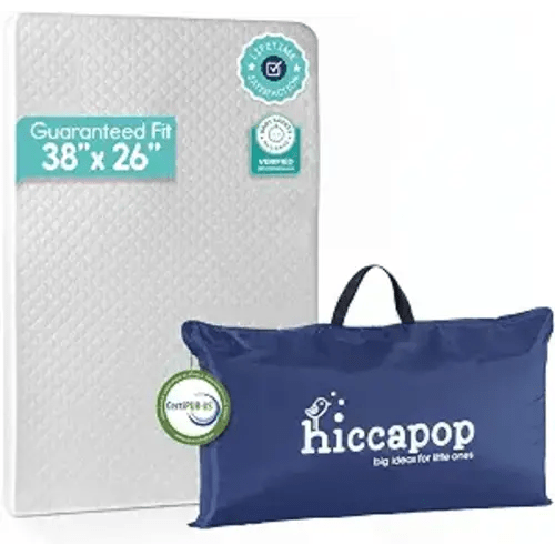 Hiccapop Playard Mattress Pad, Pack and Play Mattress with Carry Bag, 1.25"