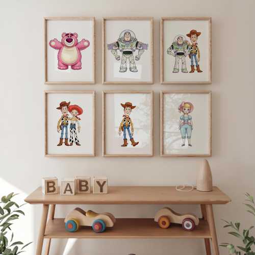 Toy Story Nursery Art Prints: Kids Room Decor (Digital Download, Set of 19 JPGs)