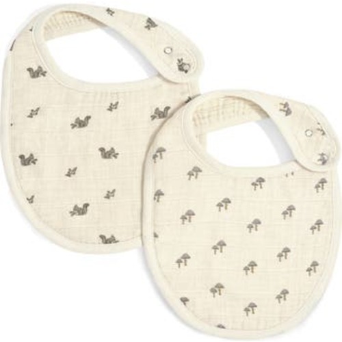 Assorted 2-Pack Organic Cotton Muslin Bibs