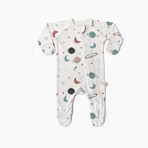 Goumi Kids x Babylist Grow With You Footie - Loose Fit - Comet, 0-3 M