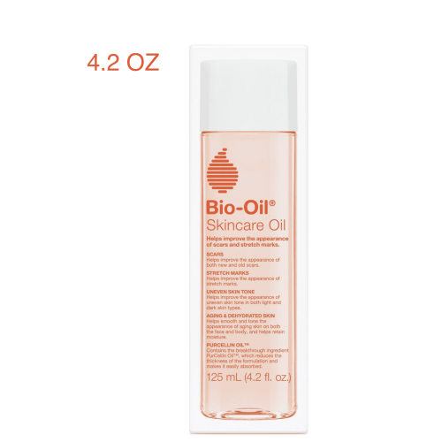 Bio-Oil Skincare Oil, Body Oil, 4.2 Fl Oz (Pack of 1), for Scars and Stretchmarks, Dermatologist Recomended, Non-Comedogenic, For All Skin Types, with Vitamin A, E